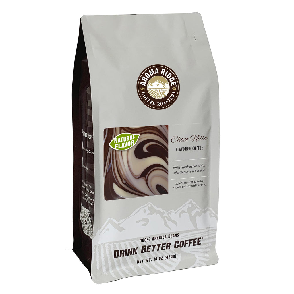 16 ounces WONF natural flavored Choco Nilla coffee