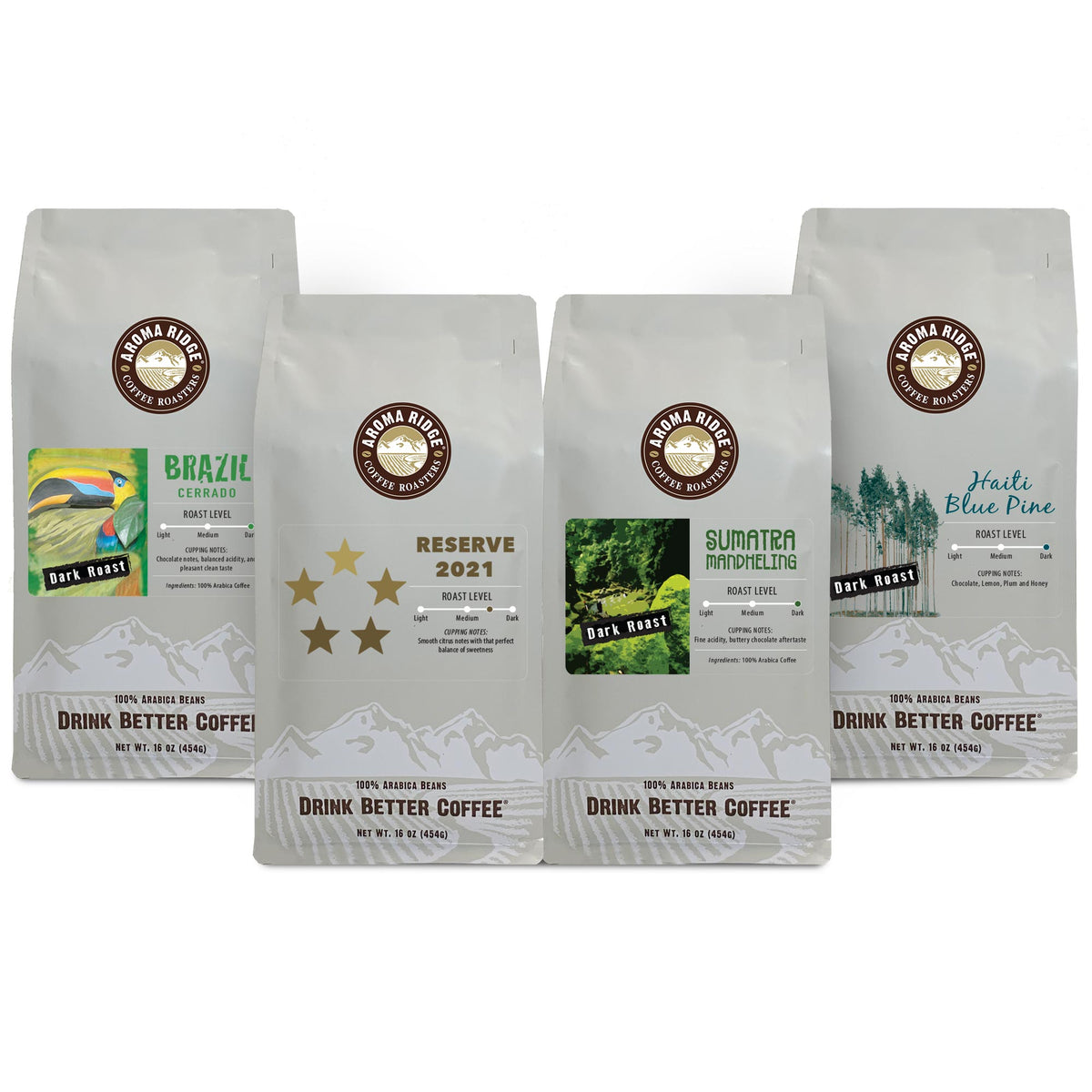 The Dark Roast Coffee Collection Bundle Aroma Ridge Coffee Roasters