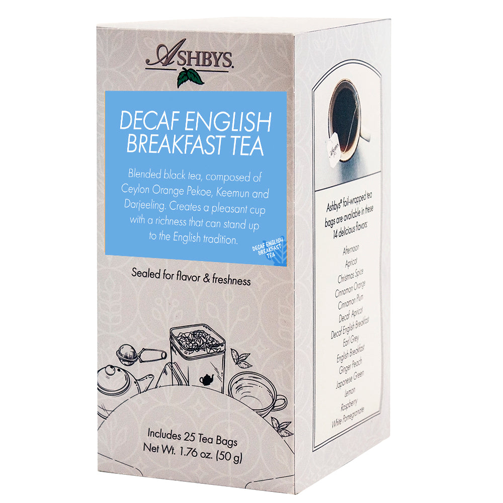 Ashby's Decaf English Breakfast Tea, 25 individually wrapped teabags