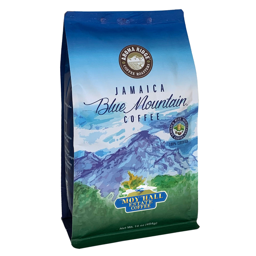 16 ounce 100% single estate Jamaica Blue mountain coffee ,Moyhall Estate