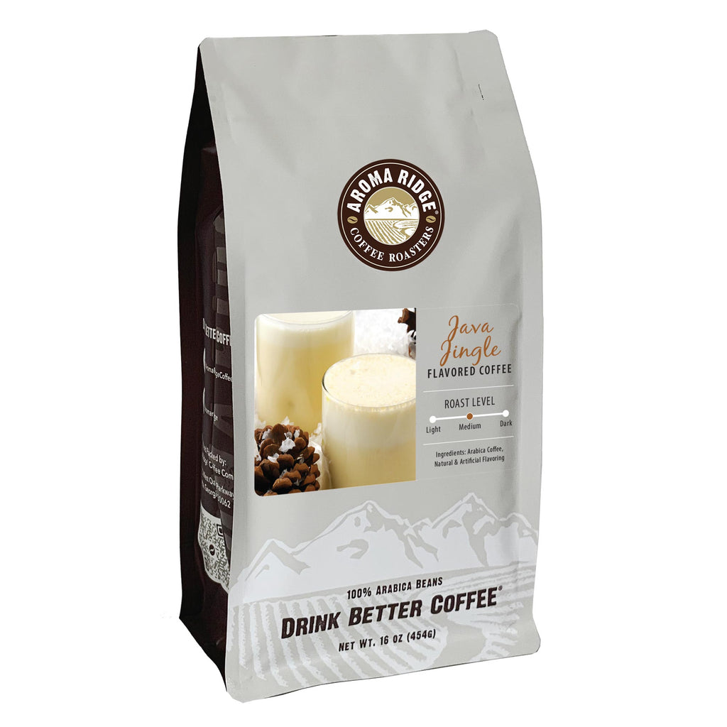 16 ounce bag of Java Jingle flavored Coffee, 100% Arabica Beans
