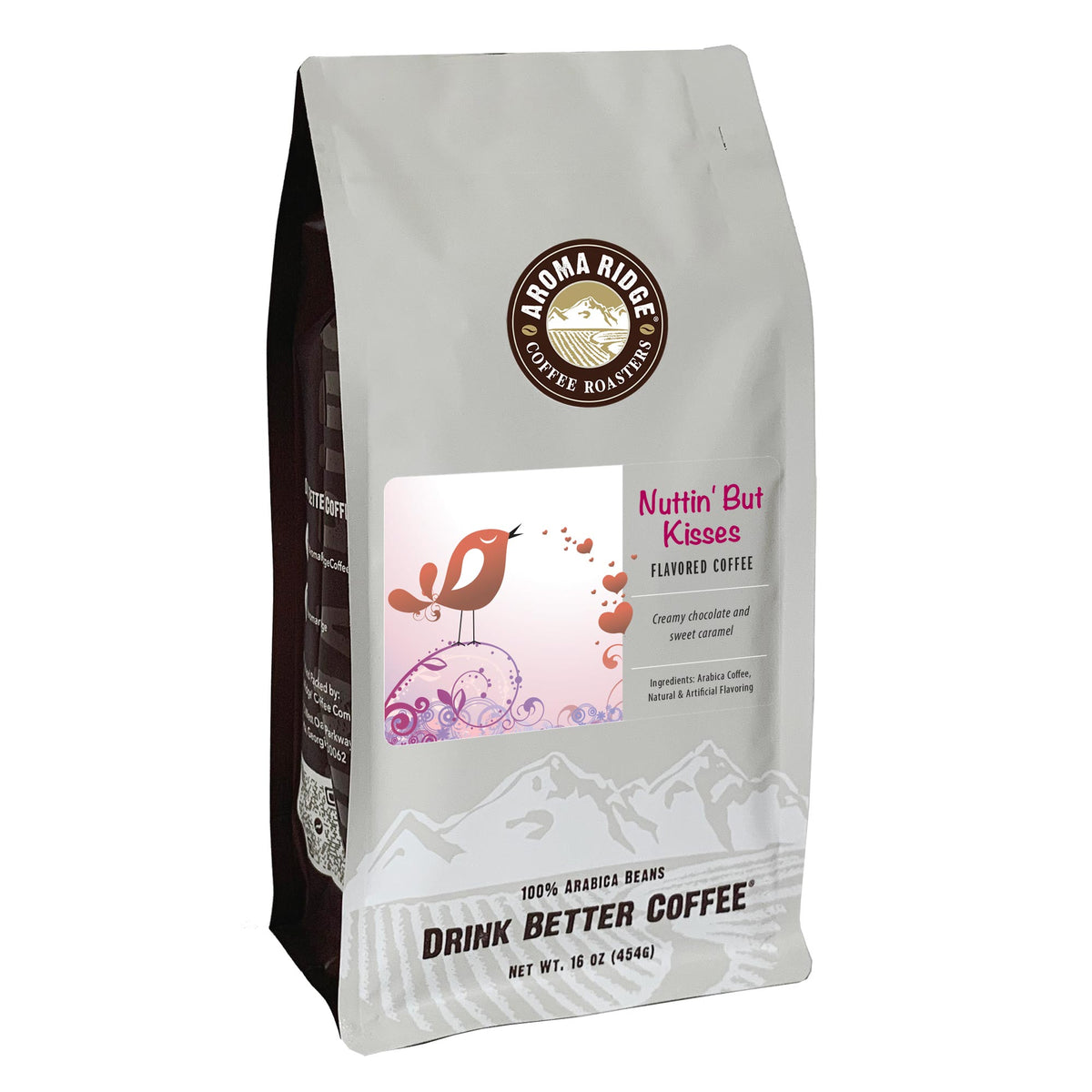 Nuttin' But Kisses Flavored Coffee Aroma Ridge Coffee Roasters