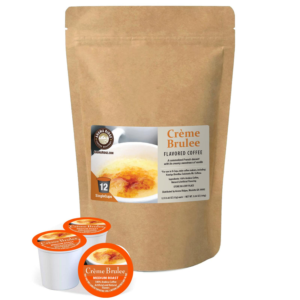 12 count Creme Brulee dessert flavored coffee in a single cup for the Keurig machine