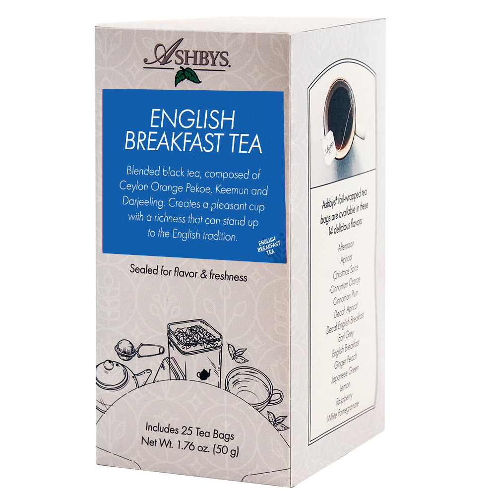 Ashby's English Breakfast Tea 25 tea bags – Aroma Ridge Coffee Roasters