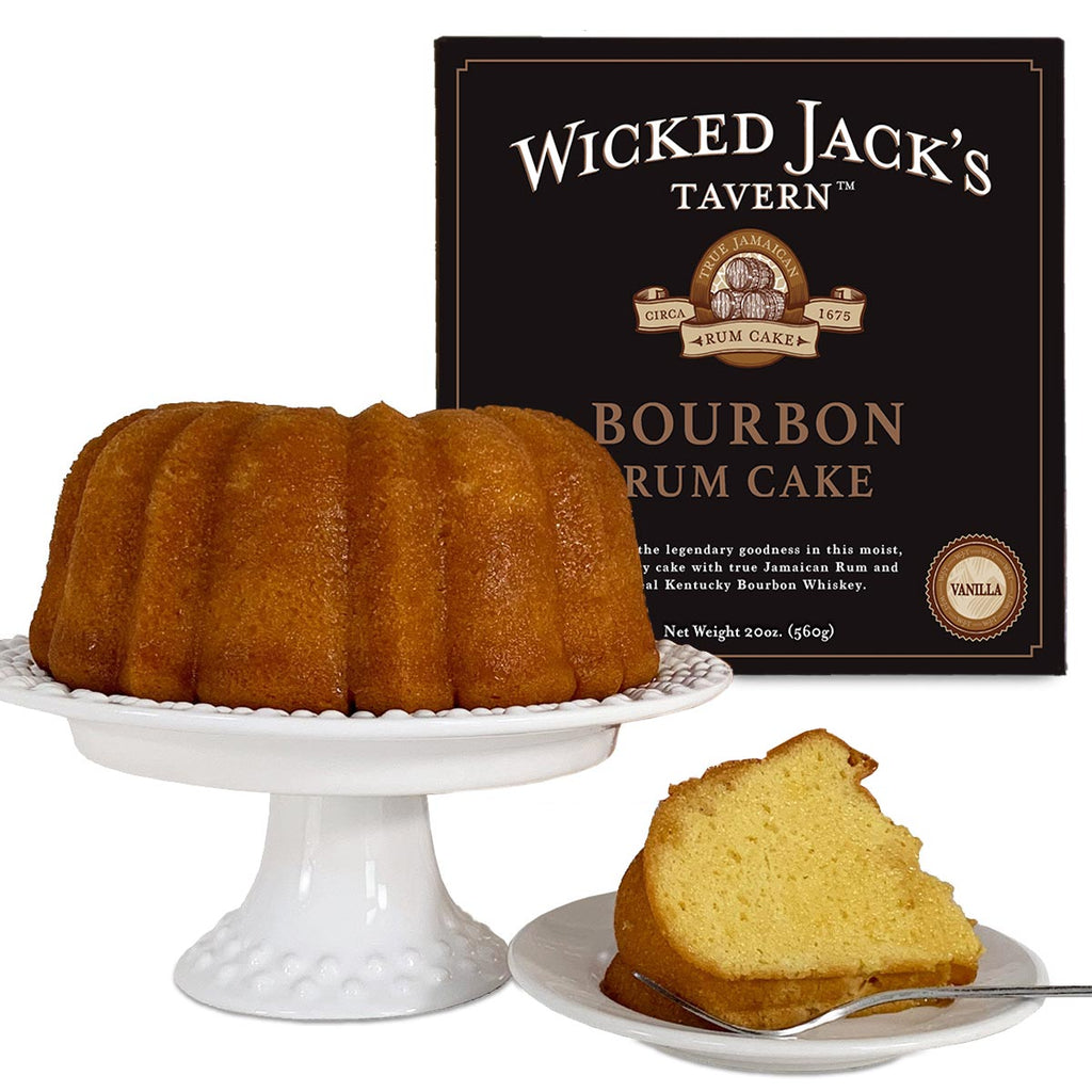 Bourbon Rum infused cake, dessert delivery  fast and authentic