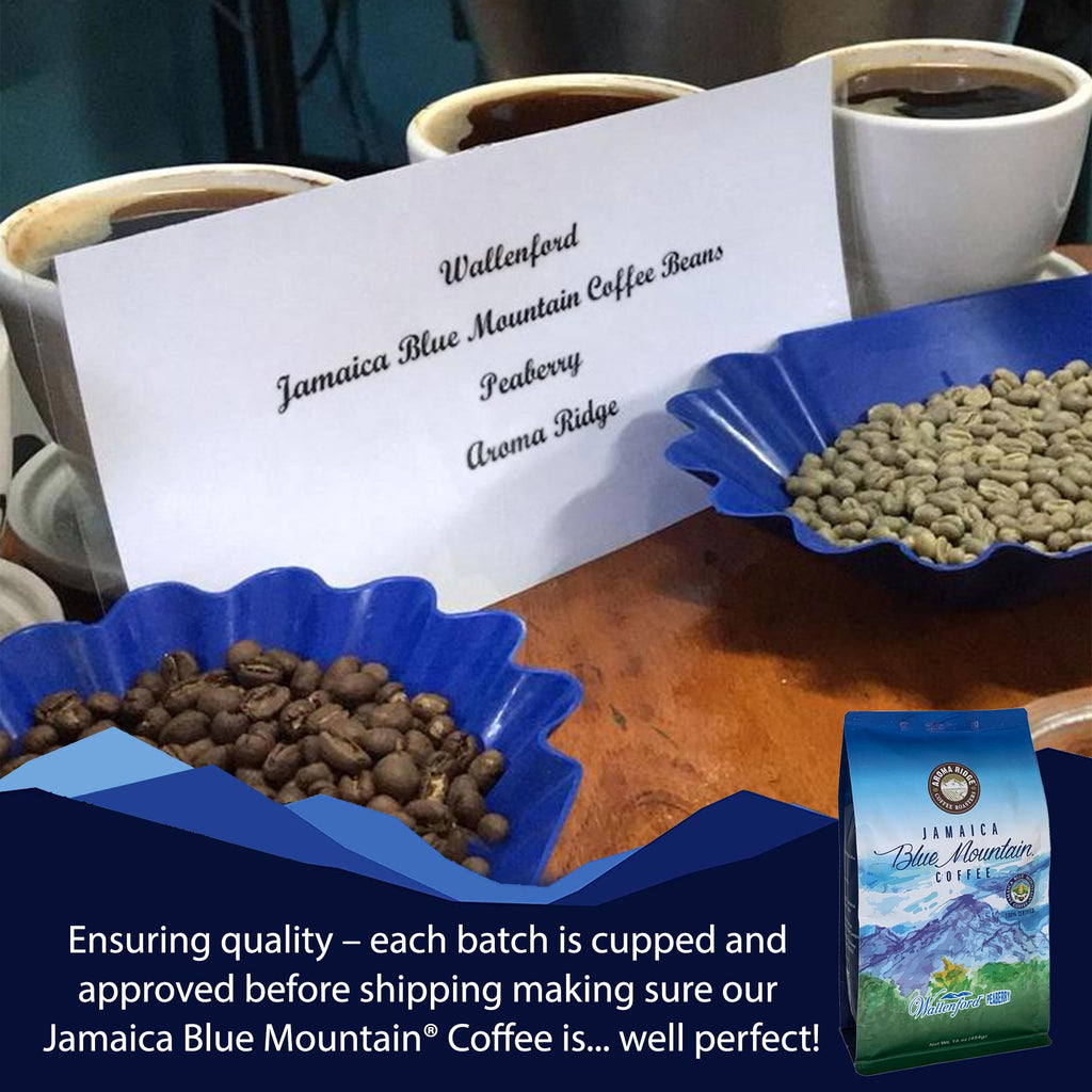 Ensuring quality- each batch is cupped, tasted and approved before shipping