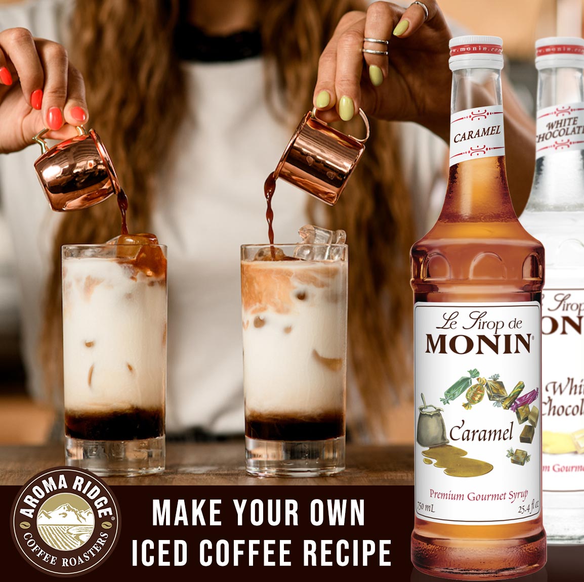 Monin Caramel Sugar Free Syrup – Aroma Ridge Coffee Roasters